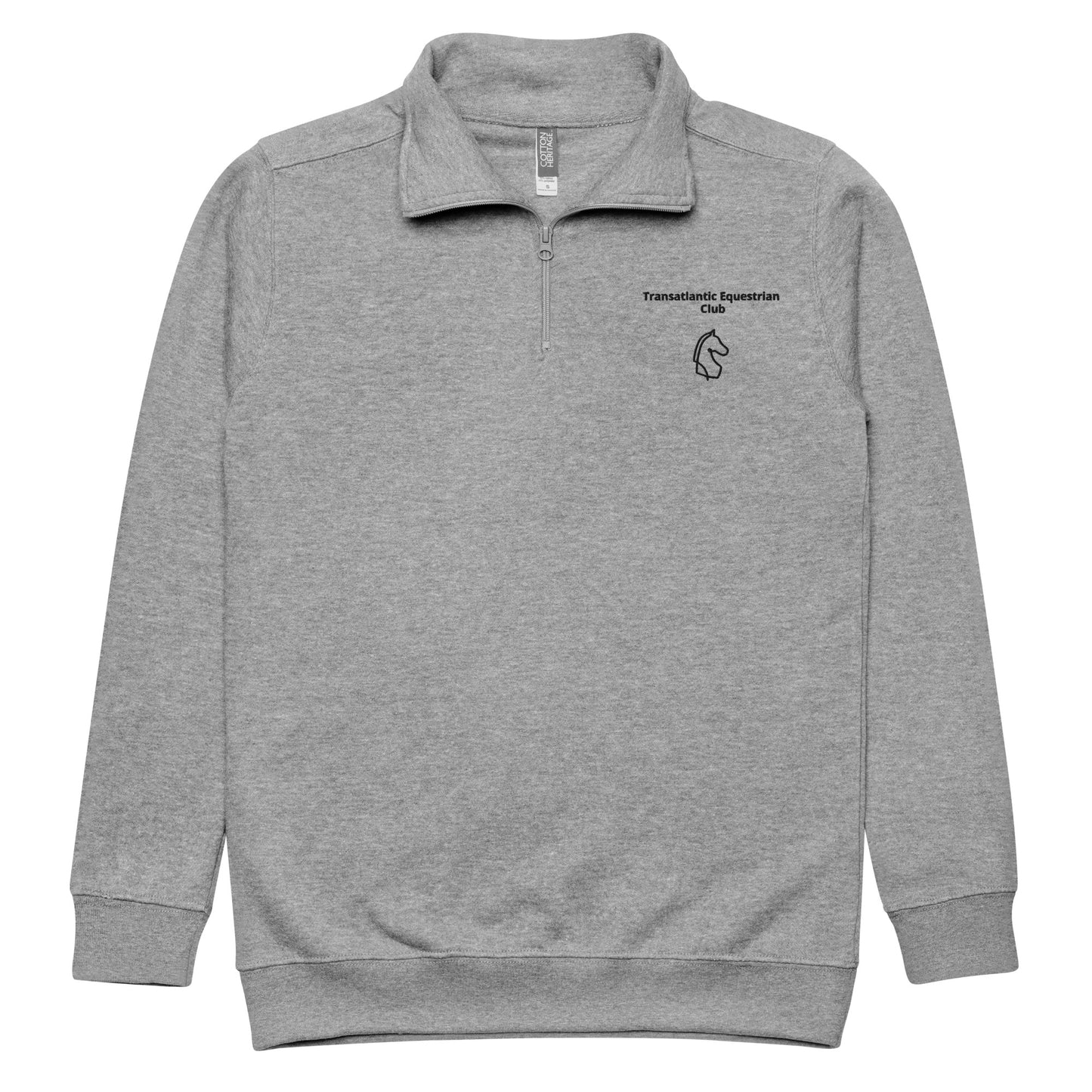 Transatlantic EQ Club Fleece Pullover Unisex Grey