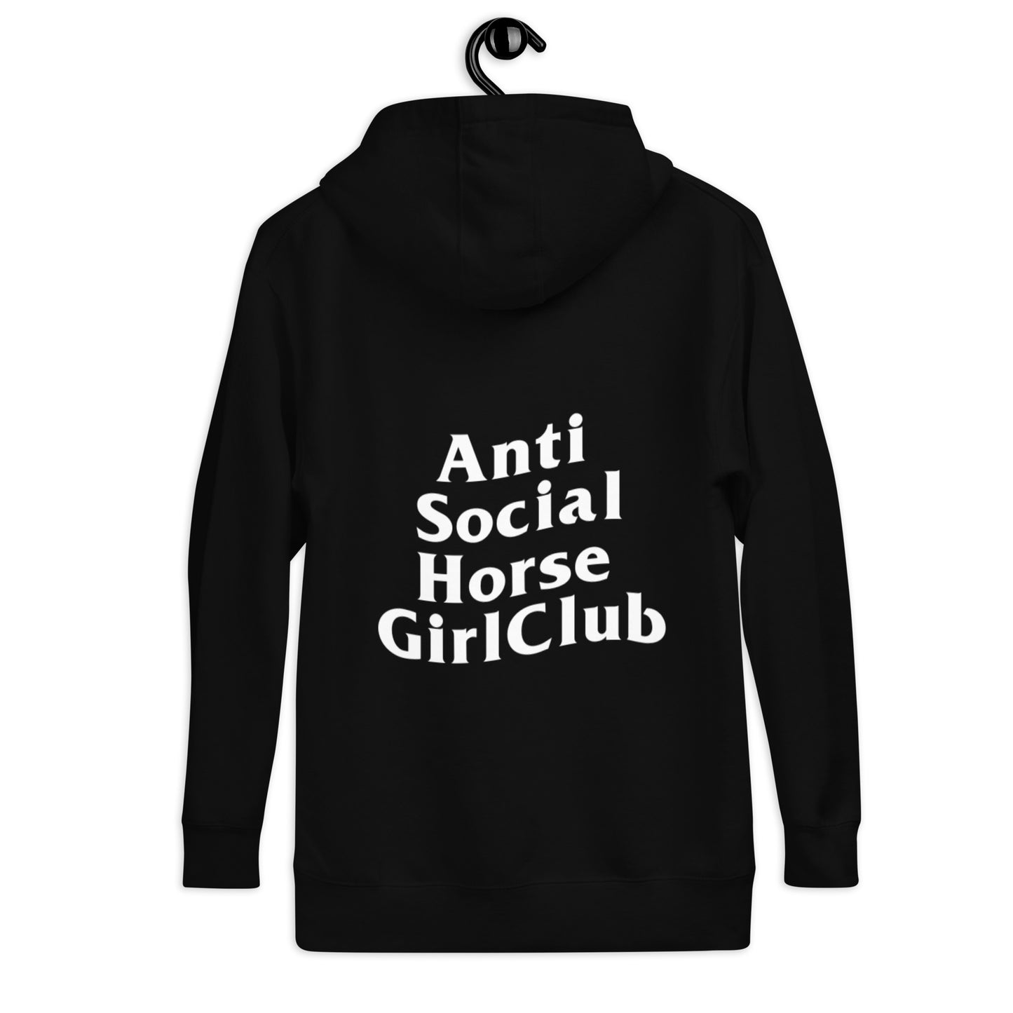 Anti Social Horse Girl Hoodie w/ white logo