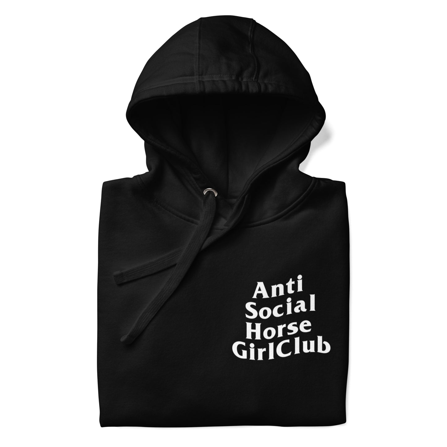 Anti Social Horse Girl Hoodie w/ white logo