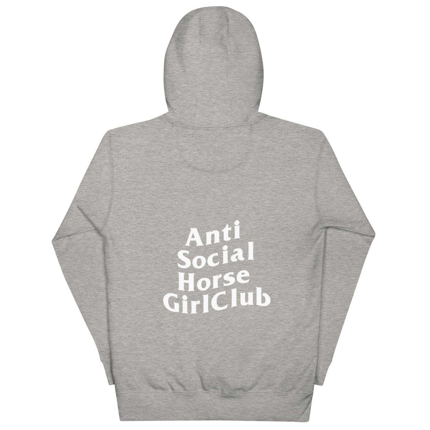 Anti Social Horse Girl Hoodie w/ white logo