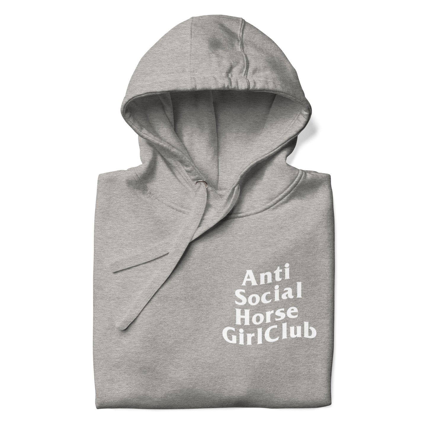 Anti Social Horse Girl Hoodie w/ white logo