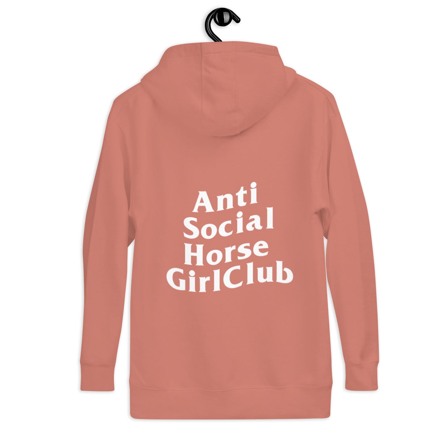 Anti Social Horse Girl Hoodie w/ white logo