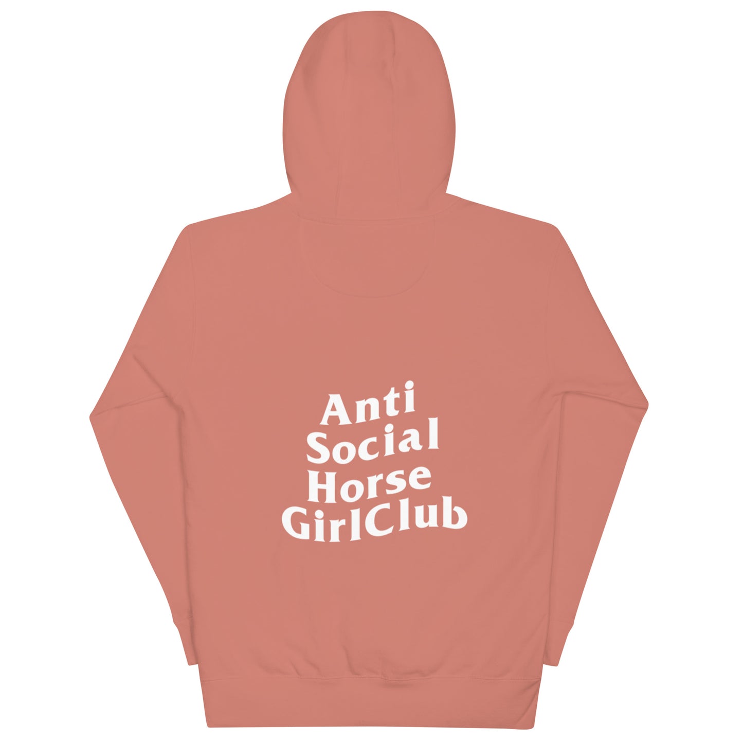 Anti Social Horse Girl Hoodie w/ white logo