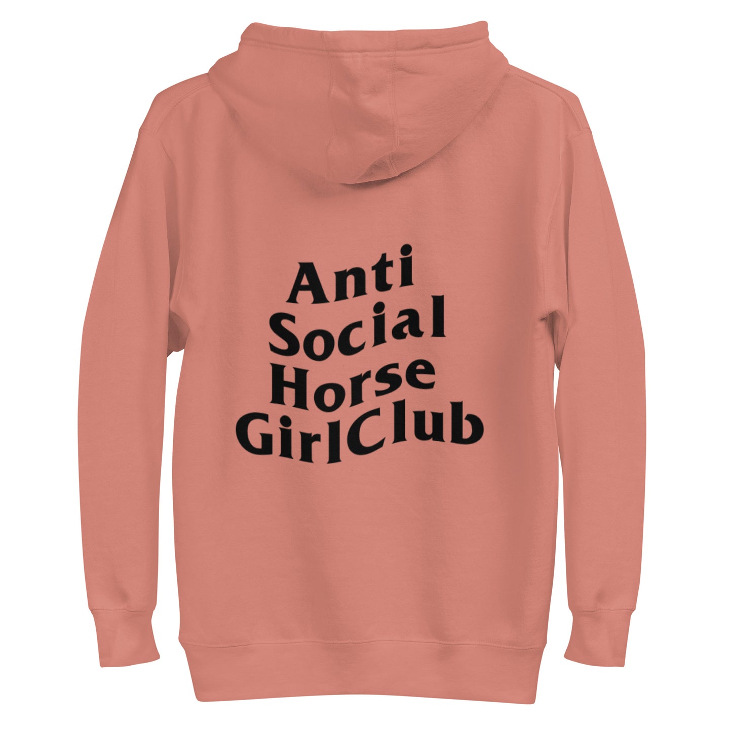 Anti Social Horse Girl Hoodie w/ black logo