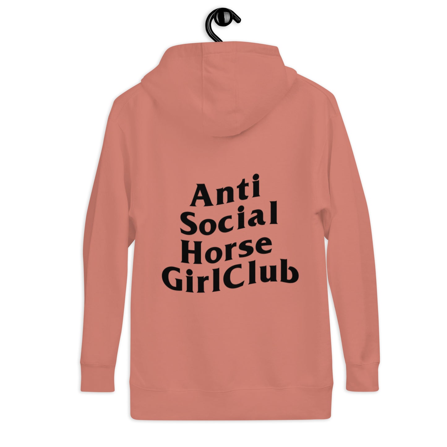 Anti Social Horse Girl Hoodie w/ black logo