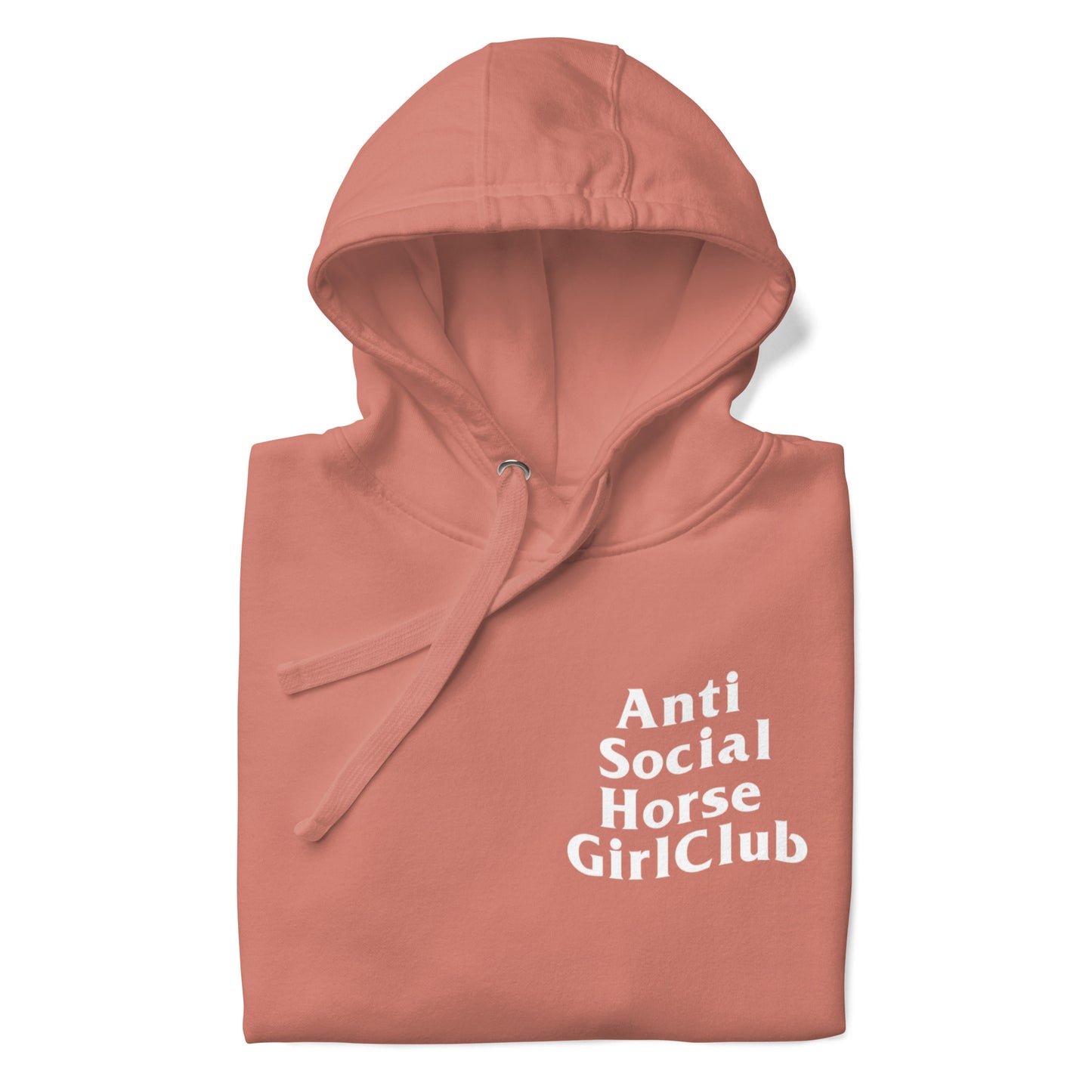 Anti Social Horse Girl Hoodie w/ white logo