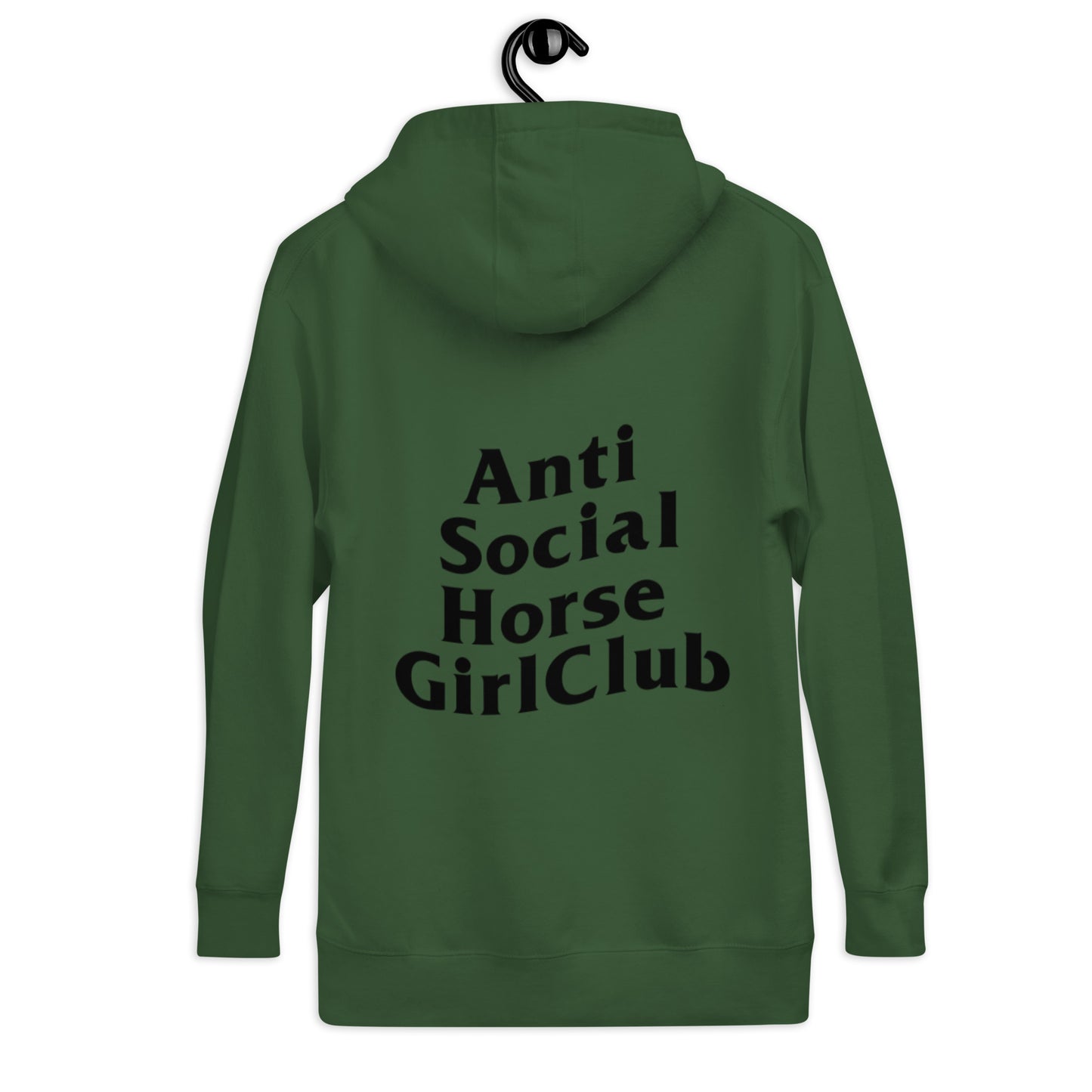 Anti Social Horse Girl Hoodie w/ black logo