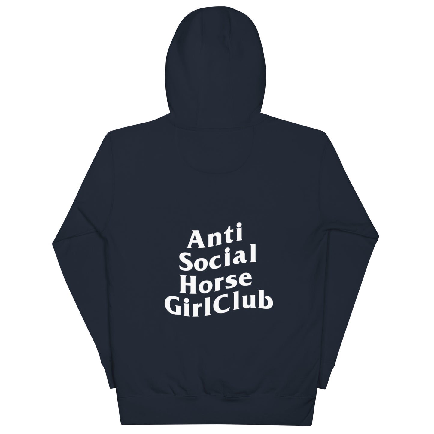 Anti Social Horse Girl Hoodie w/ white logo