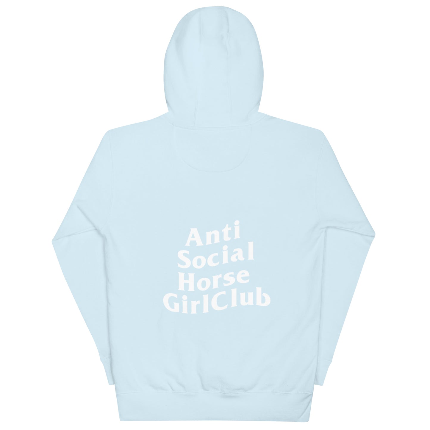 Anti Social Horse Girl Hoodie w/ white logo