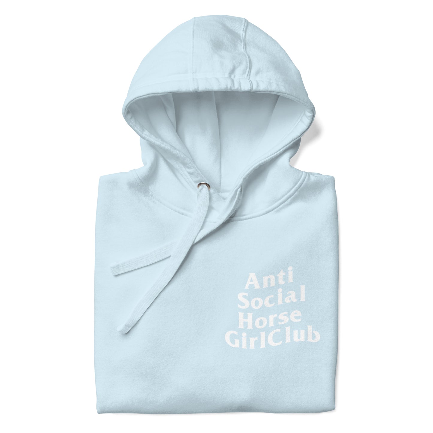 Anti Social Horse Girl Hoodie w/ white logo