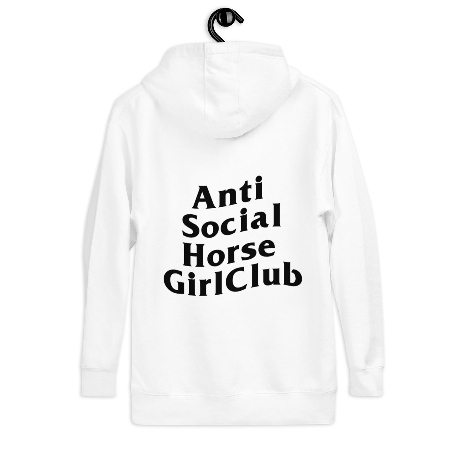 Anti Social Horse Girl Hoodie w/ black logo